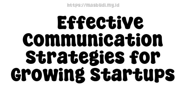 5 Effective Communication Strategies for Growing Startups