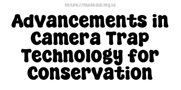 Advancements in Camera Trap Technology for Conservation