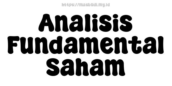 Analisis Fundamental Saham