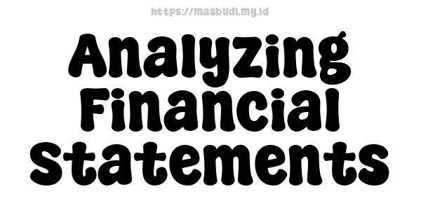 Analyzing Financial Statements