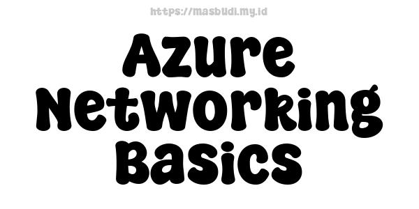 Azure Networking Basics