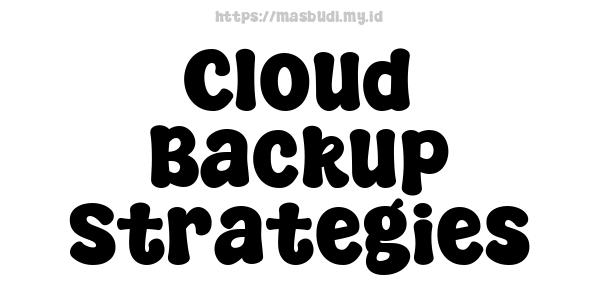 Cloud Backup Strategies