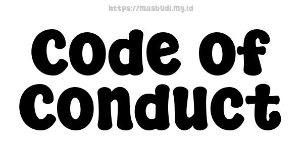 Code of Conduct