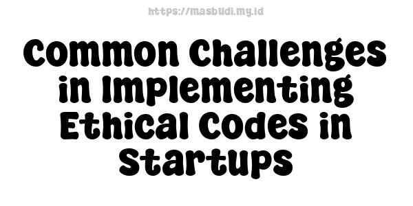 Common Challenges in Implementing Ethical Codes in Startups