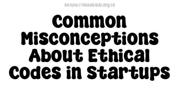 Common Misconceptions About Ethical Codes in Startups