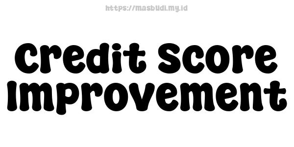 Credit Score Improvement