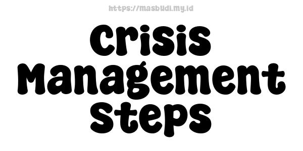 Crisis Management Steps