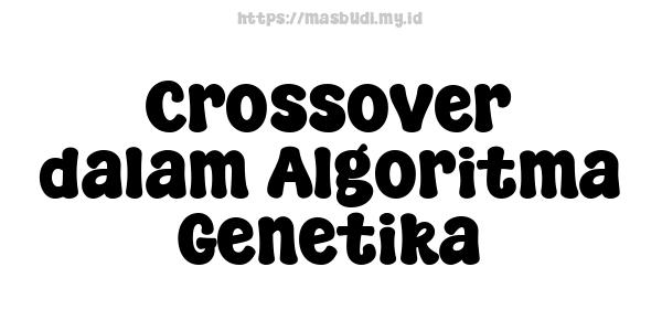 Crossover dalam Algoritma Genetika