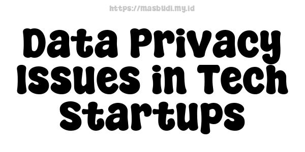 Data Privacy Issues in Tech Startups