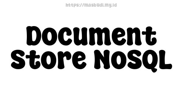 Document Store NoSQL