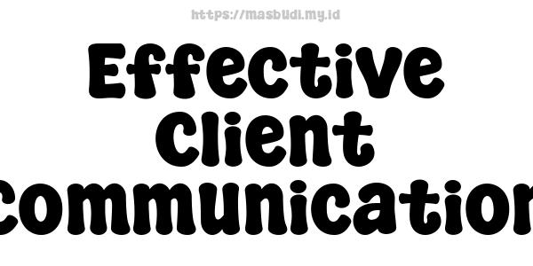 Effective Client Communication