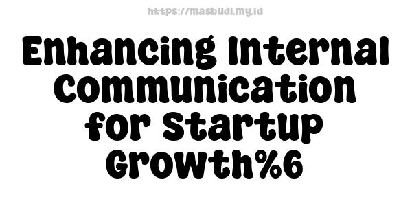 Enhancing Internal Communication for Startup Growth%6