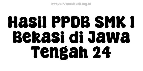 Hasil PPDB SMK 1 Bekasi di Jawa Tengah 24