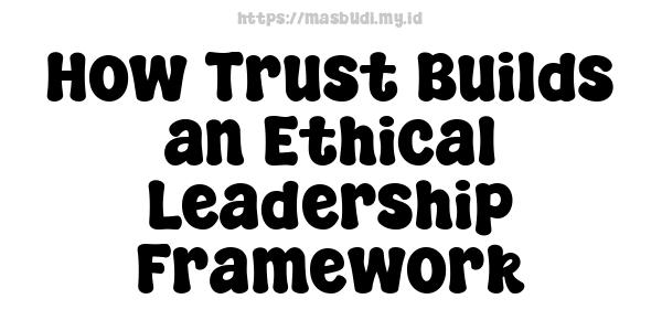 How Trust Builds an Ethical Leadership Framework