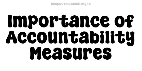 Importance of Accountability Measures