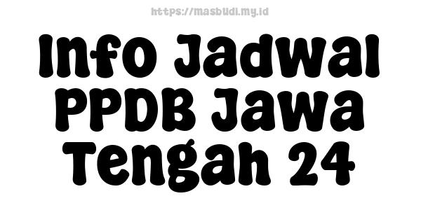 Info Jadwal PPDB Jawa Tengah 24