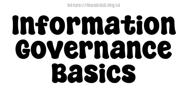 Information Governance Basics