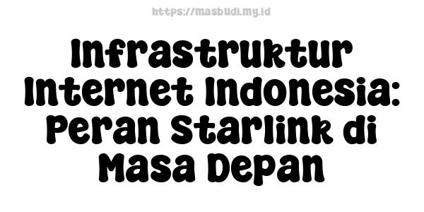 Infrastruktur Internet Indonesia: Peran Starlink di Masa Depan