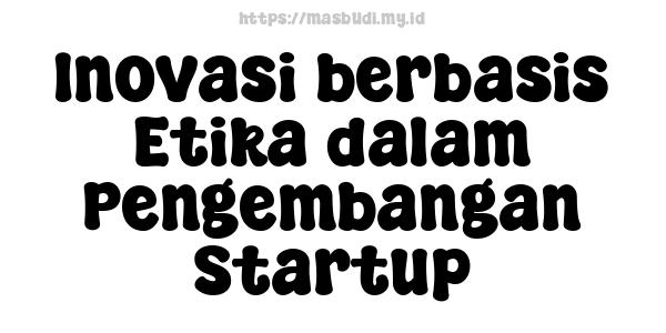 Inovasi berbasis Etika dalam Pengembangan Startup