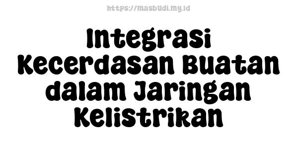 Integrasi Kecerdasan Buatan dalam Jaringan Kelistrikan