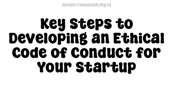 Key Steps to Developing an Ethical Code of Conduct for Your Startup