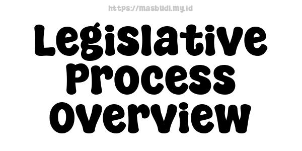 Legislative Process Overview