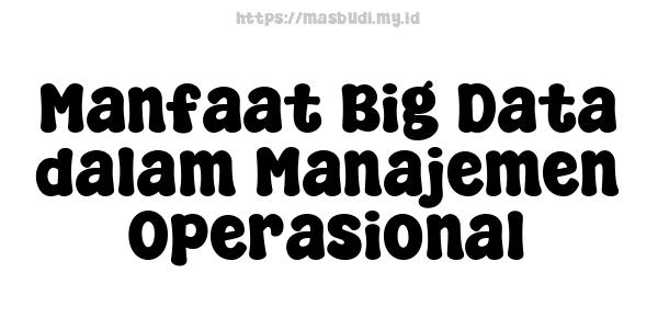 Manfaat Big Data dalam Manajemen Operasional