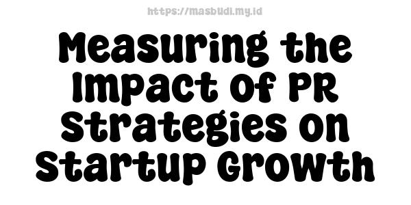 Measuring the Impact of PR Strategies on Startup Growth