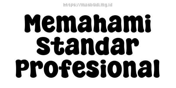 Memahami Standar Profesional