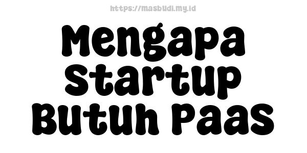 Mengapa Startup Butuh PaaS