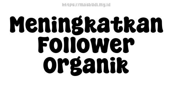 Meningkatkan Follower Organik