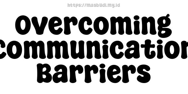 Overcoming Communication Barriers