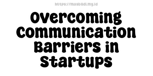 Overcoming Communication Barriers in Startups