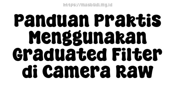 Panduan Praktis Menggunakan Graduated Filter di Camera Raw