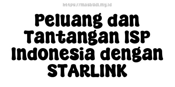 Peluang dan Tantangan ISP Indonesia dengan STARLINK