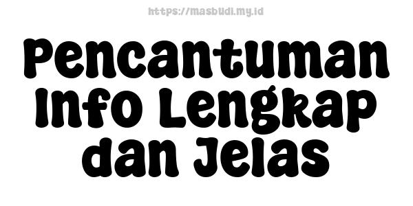 Pencantuman Info Lengkap dan Jelas