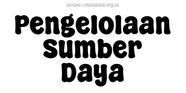 Pengelolaan Sumber Daya