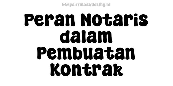 Peran Notaris dalam Pembuatan Kontrak