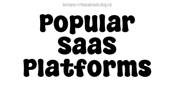 Popular SaaS Platforms