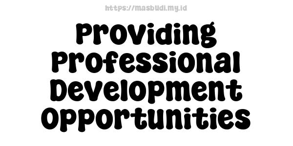 Providing Professional Development Opportunities