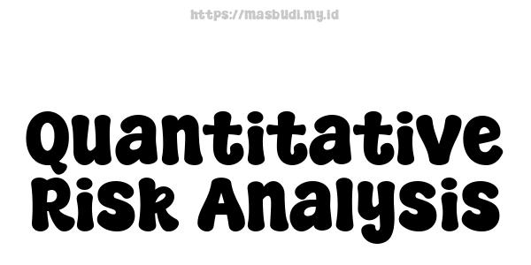 Quantitative Risk Analysis