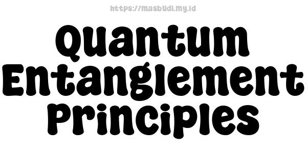 Quantum Entanglement Principles