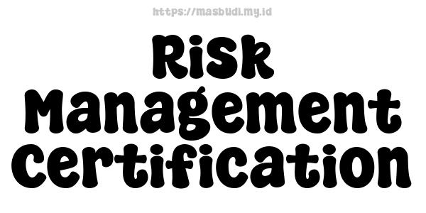 Risk Management Certification