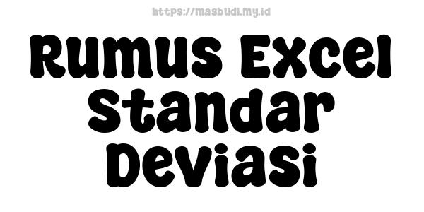 Rumus Excel Standar Deviasi