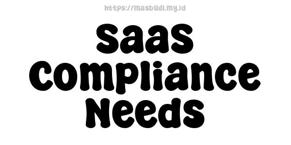 SaaS Compliance Needs