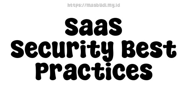 SaaS Security Best Practices