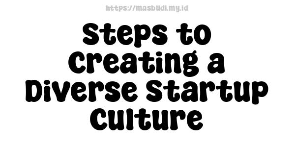 Steps to Creating a Diverse Startup Culture