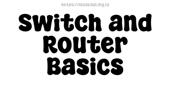 Switch and Router Basics