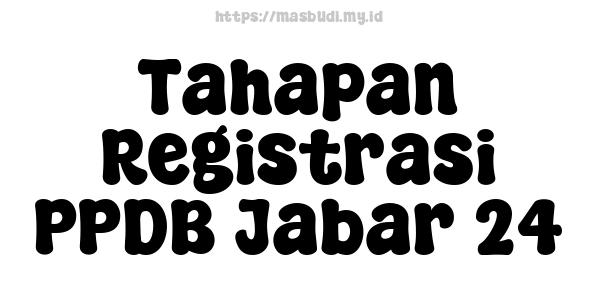 Tahapan Registrasi PPDB Jabar 24