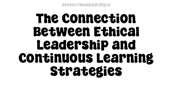 The Connection Between Ethical Leadership and Continuous Learning Strategies